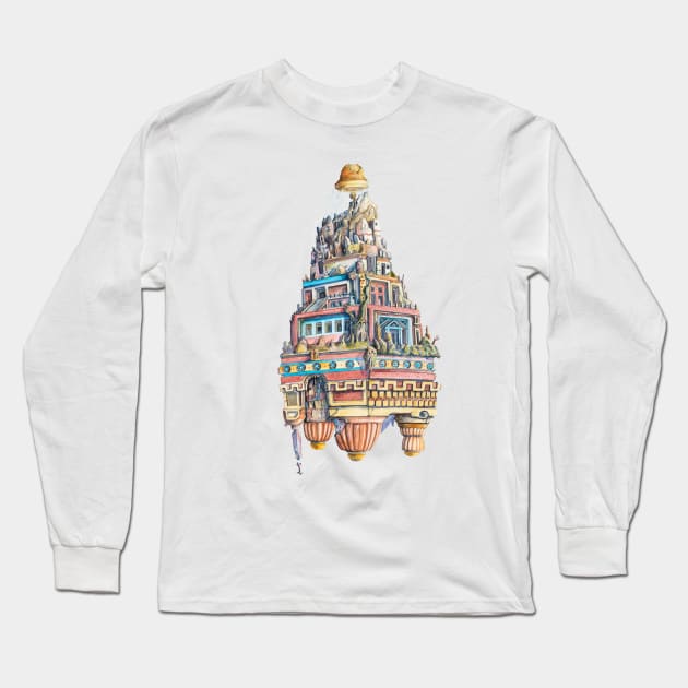 Vimana Long Sleeve T-Shirt by DavideMagliacano